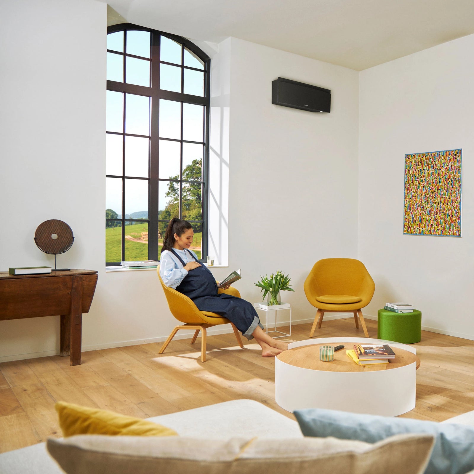 Daikin Emura Black Wi-Fi FTXJ35AB9 R-32 Bluevolution 12000 BTU Inverter Air Conditioner