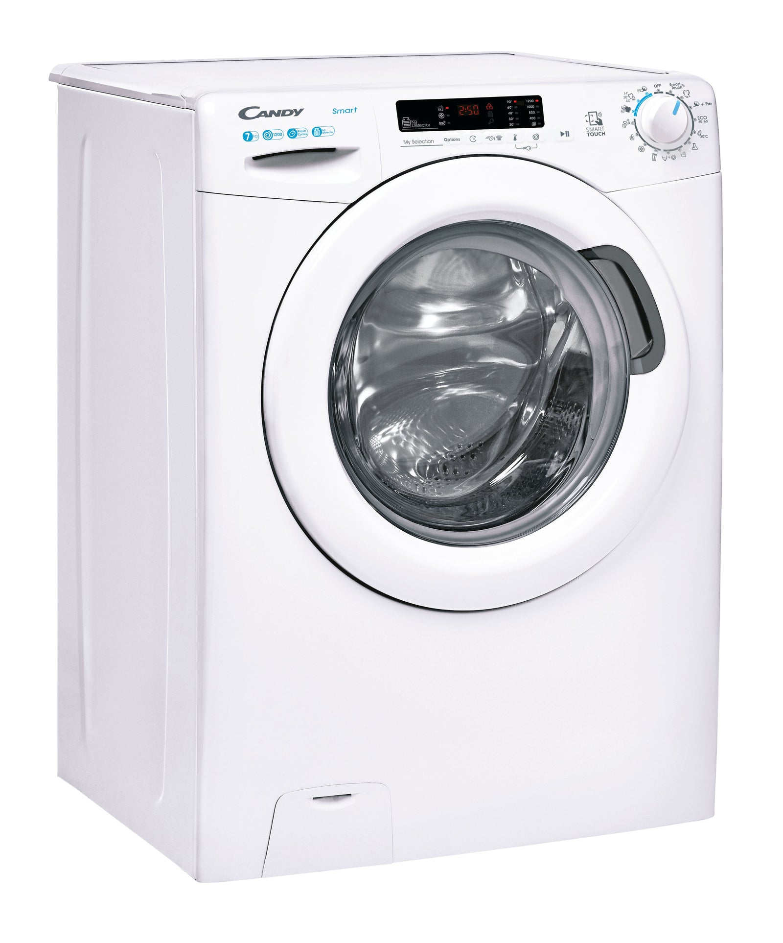 Lavatrice Libera Installazione Caricamento Frontale Candy Smart CS4 1272DE/1-S 7 kg 1200 Giri/min Bianco Classe D
