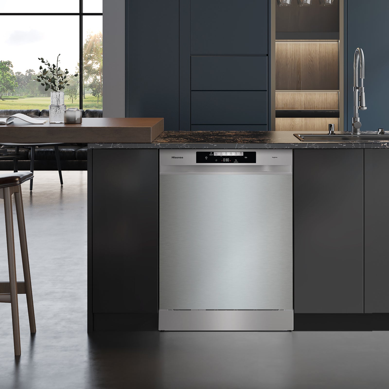Lavastoviglie Libera Installazione Hisense HS643D90X 16 Coperti Classe D