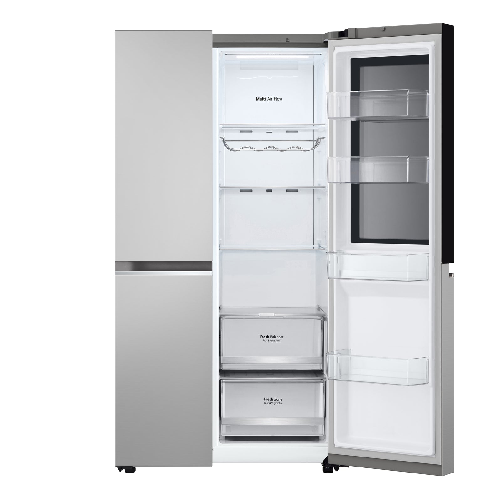 Frigorifero Side-by-Side Libera Installazione LG InstaView GSVV80PYLL 655L Classe E Argento