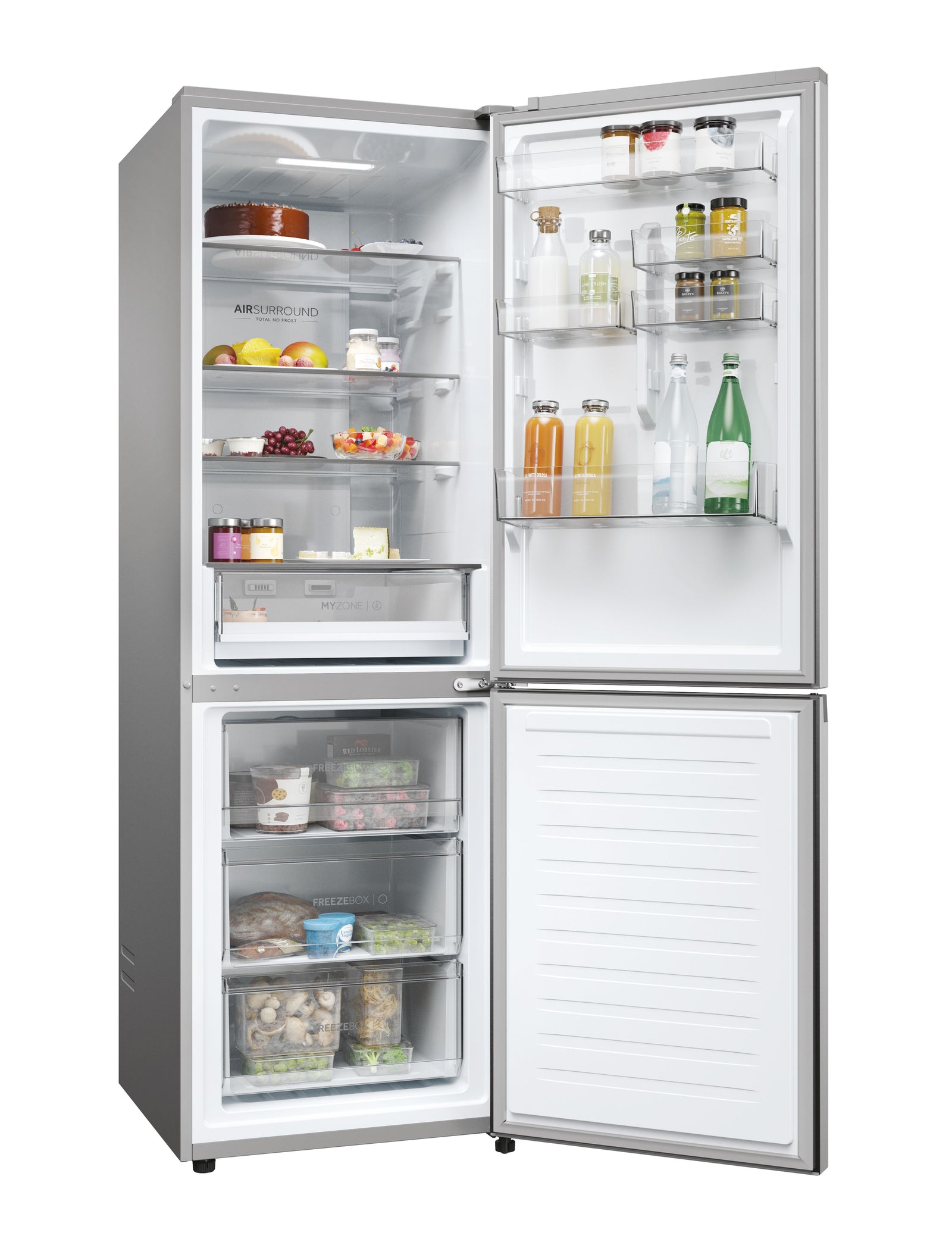 Figorifero Combinato Libera Installazione Haier 2D 60 Serie 3 Pro HDPW3618DNPK 352L Classe D Platino