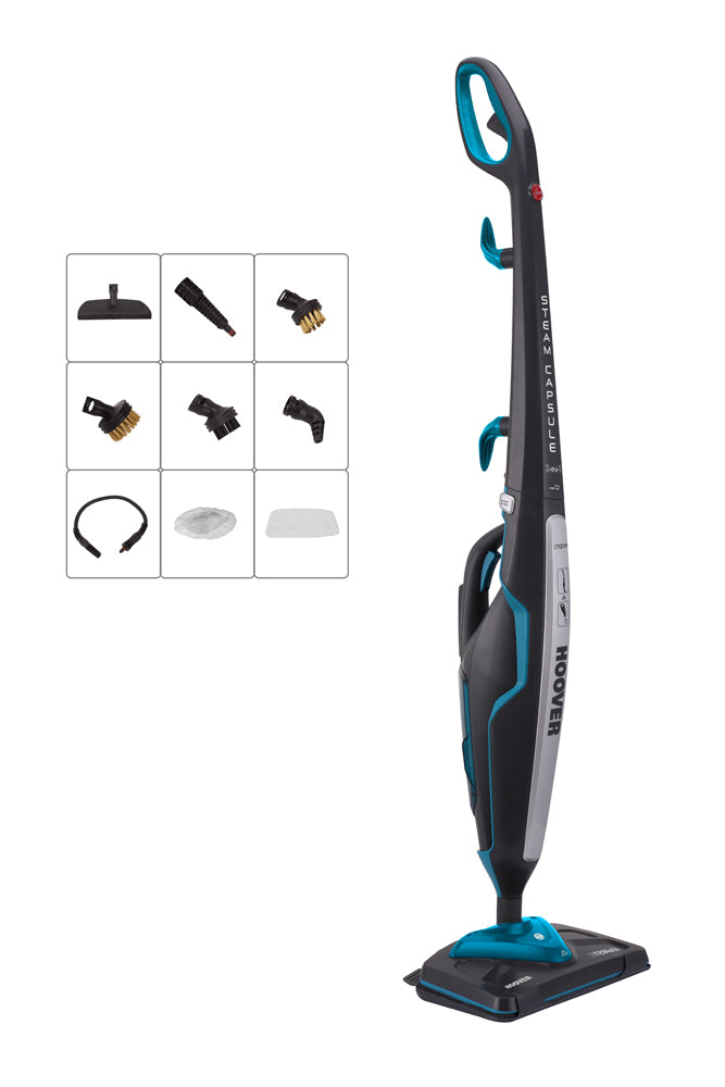 Scopa a Vapore Lavapavimenti 2in1 Hoover CA2IN1D 011 Capacità 0,35L 1700W Grigio e Blu