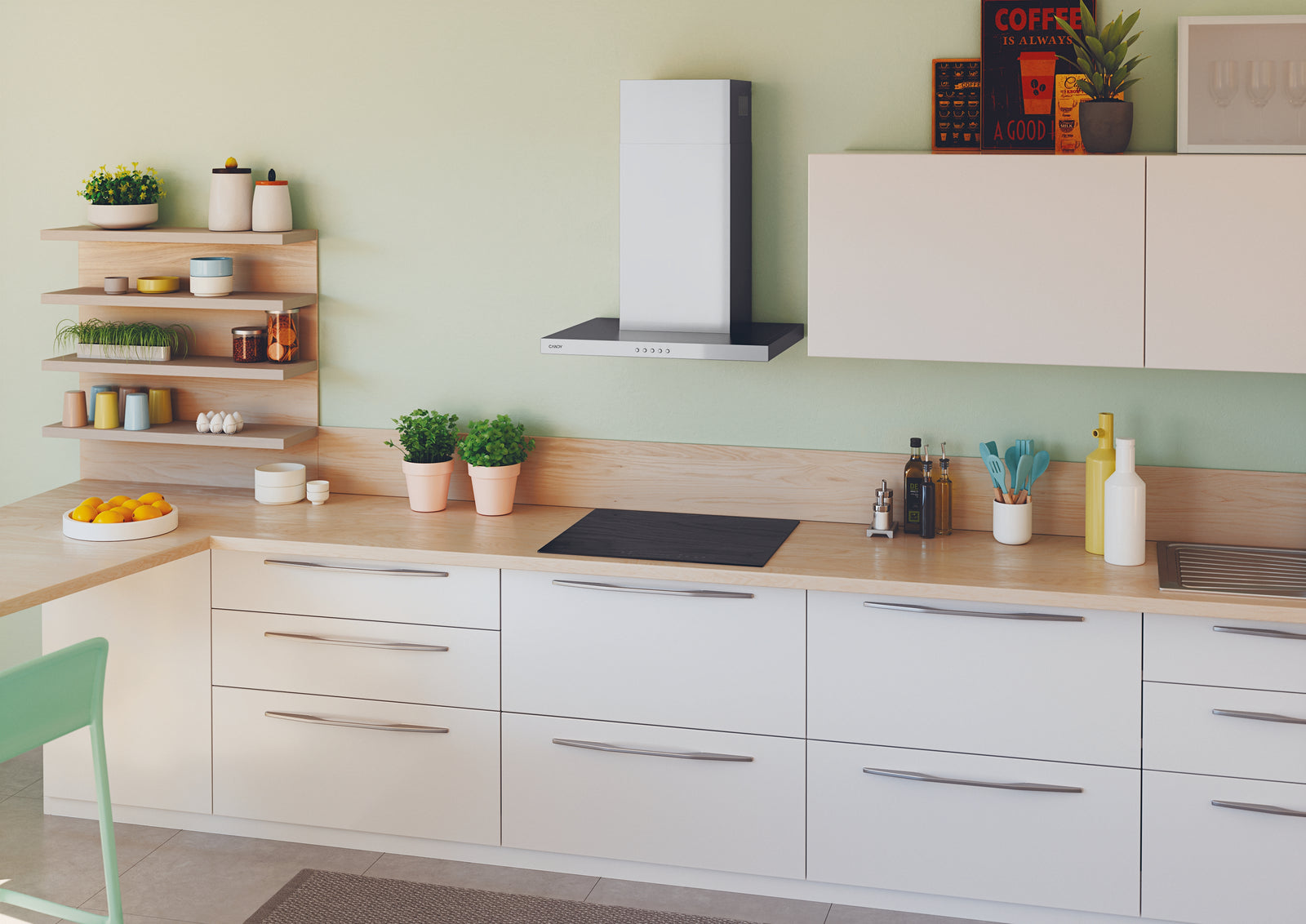 Candy Moderna CI642SCBB 4 Burner(s) Black Built-in Induction Hob 60cm