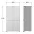 Frigorifero Multidoor Libera Installazione LG GMM41MSBEM 474L Classe E Silver