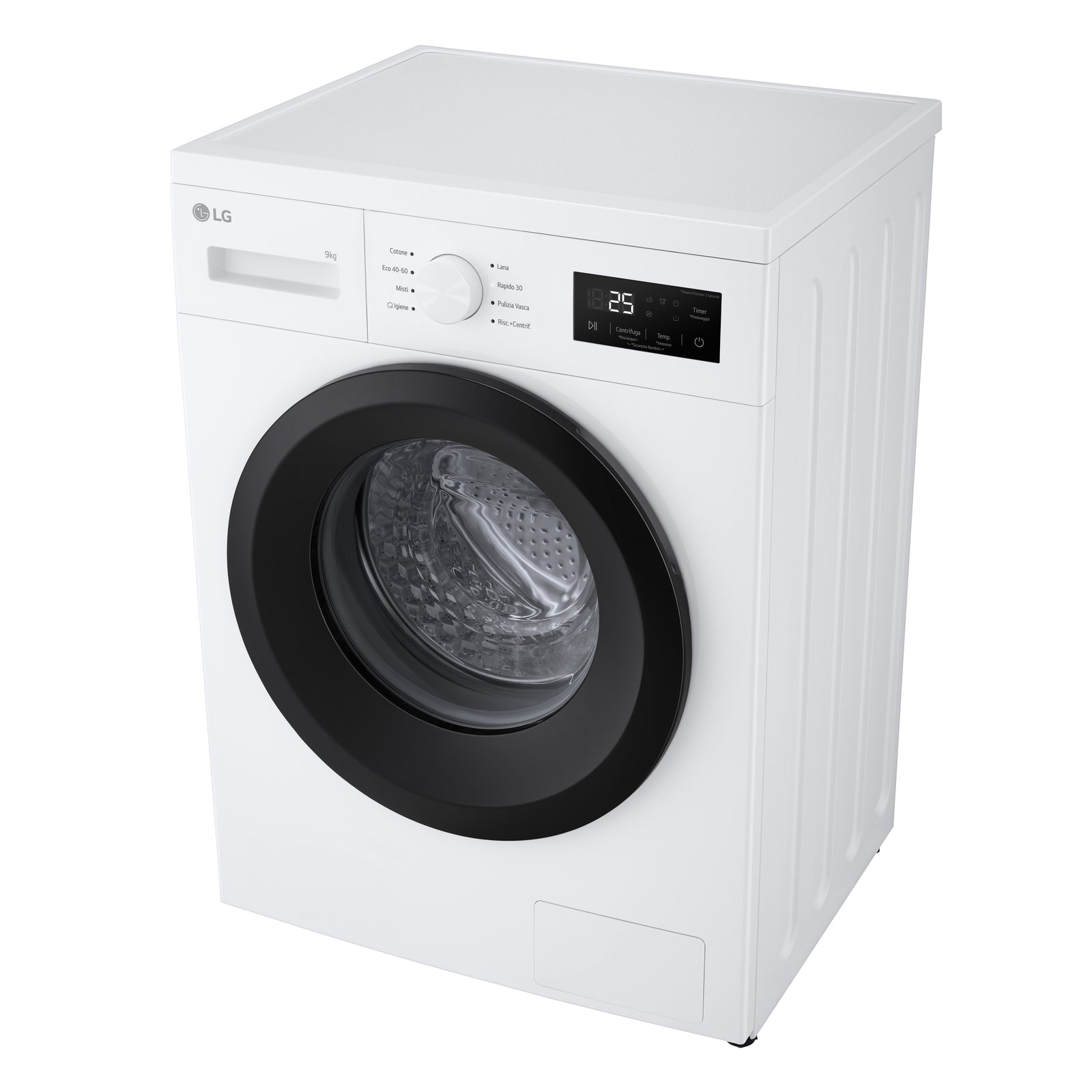 Lavatrice a Vapore Libera Installazione Caricamento Frontale LG F4NA1009NWK  9 kg, 1400 Giri, Classe A