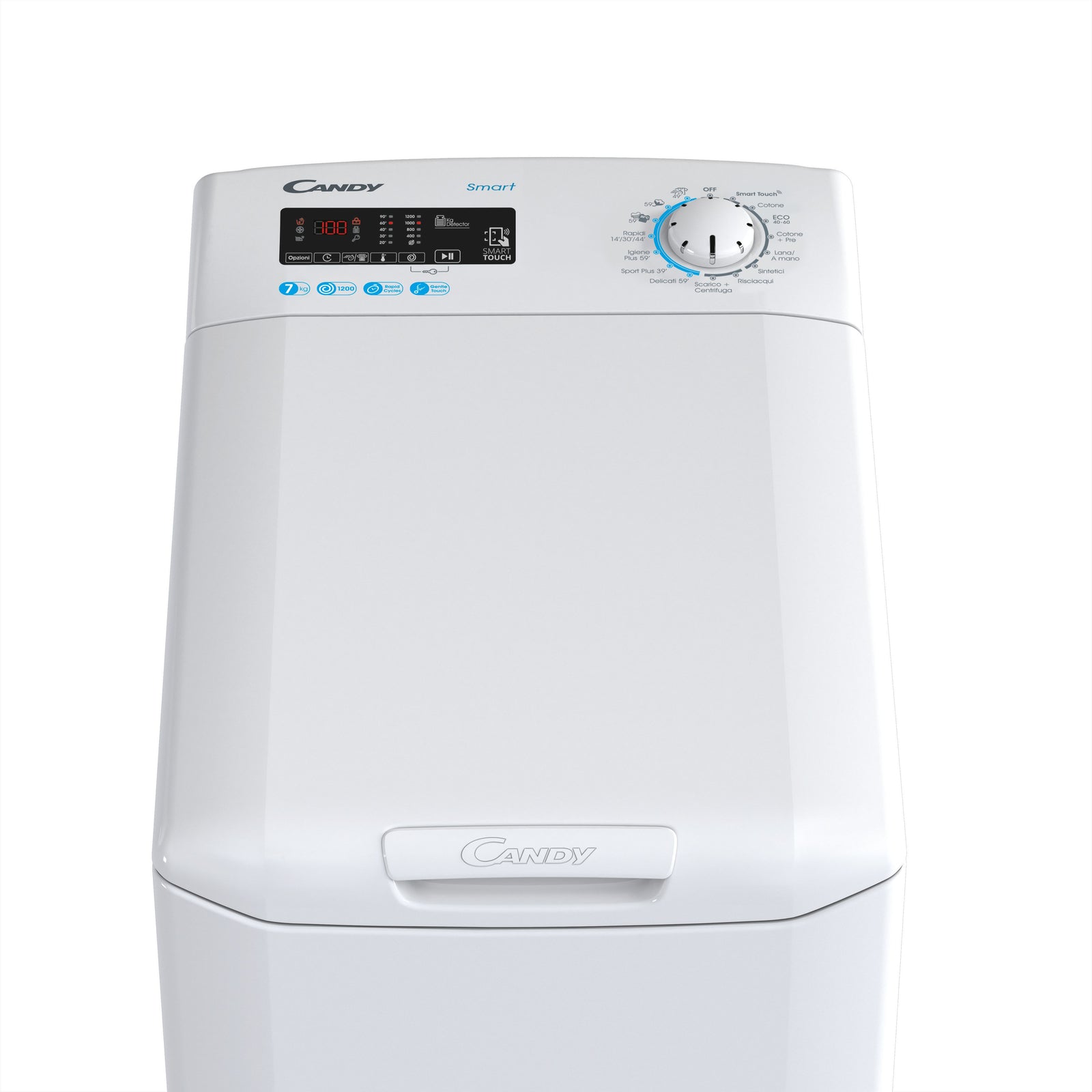 Lavatrice Libera Installazione Caricamento Dall'Alto Candy Smart CSTG 27T3/1-11 7 kg 1200 Giri/min Bianco
