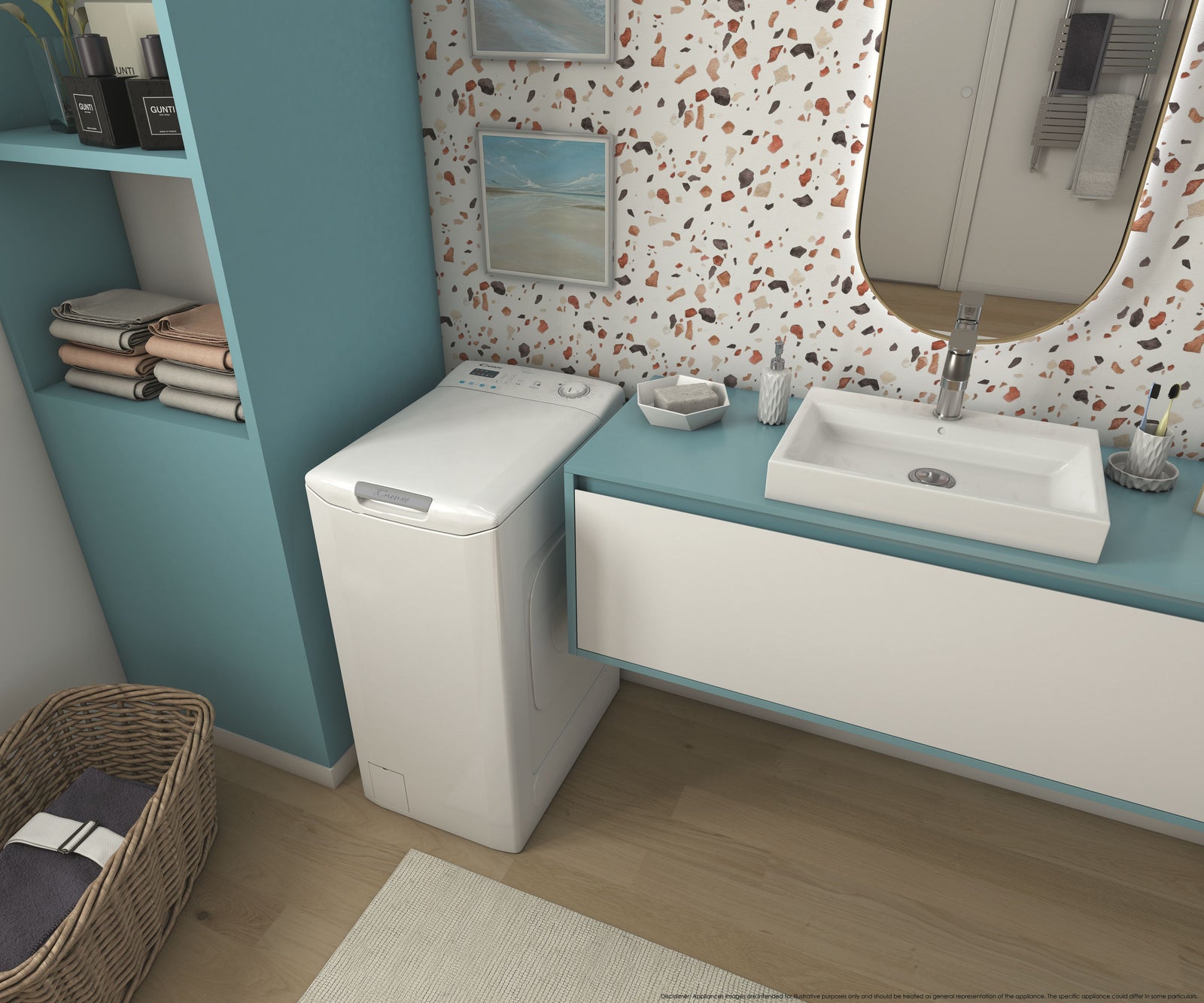 Lavatrice Libera Installazione Caricamento Dall'Alto Candy Smart CSTG 27T3/1-11 7 kg 1200 Giri/min Bianco