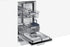 Lavastoviglie Da Incasso Slim a Scomparsa Totale Samsung DW50R4060BB Classe E