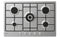 Piano Cottura a Gas Da Incasso Candy Idea Timeless CEL7P4WX Acciaio inox 74.5 cm 5 Fornello(i)