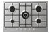 Piano Cottura a Gas Da Incasso Candy Idea Timeless CEL7P4WX Acciaio inox 74.5 cm 5 Fornello(i)