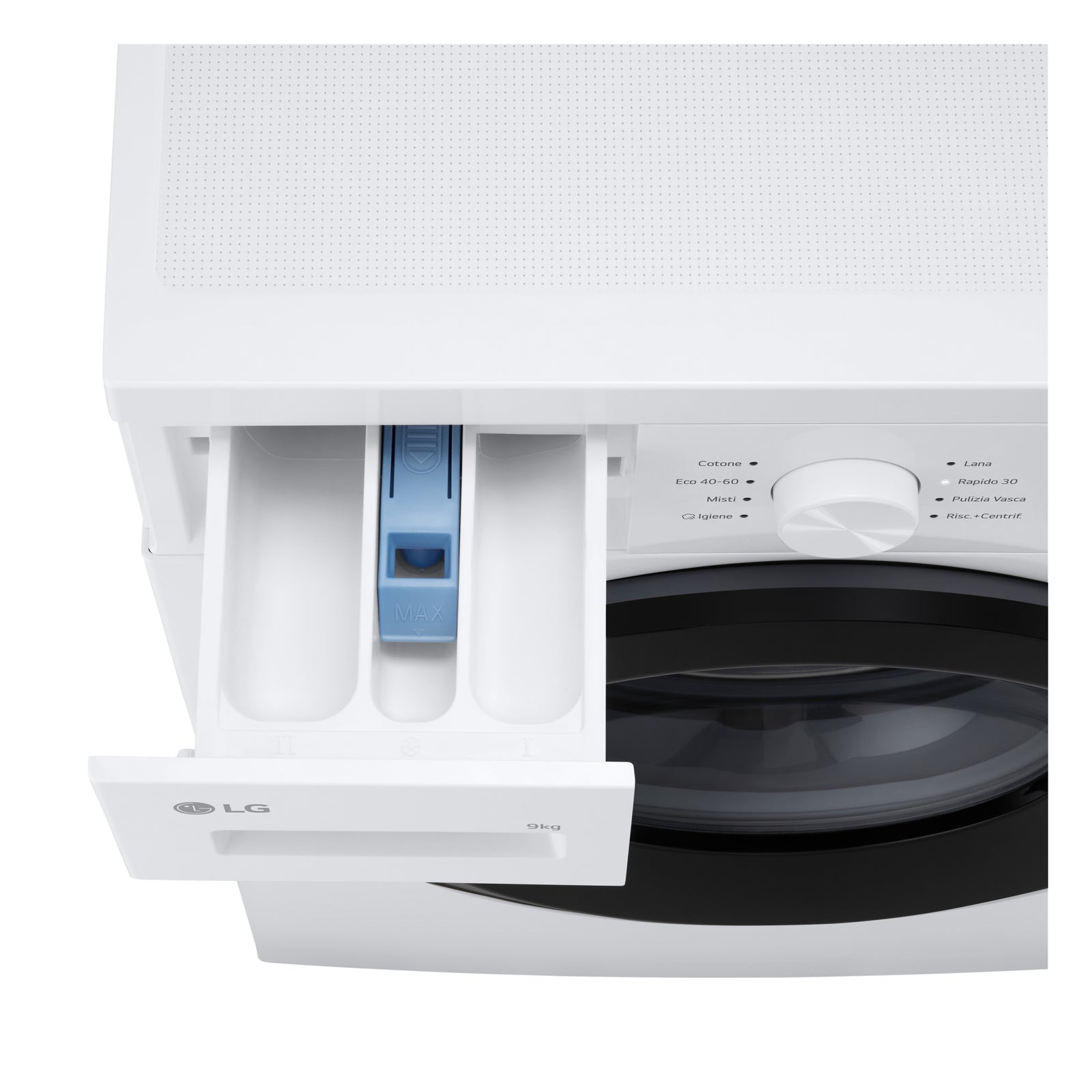 Lavatrice a Vapore Libera Installazione Caricamento Frontale LG F4NA1009NWK  9 kg, 1400 Giri, Classe A