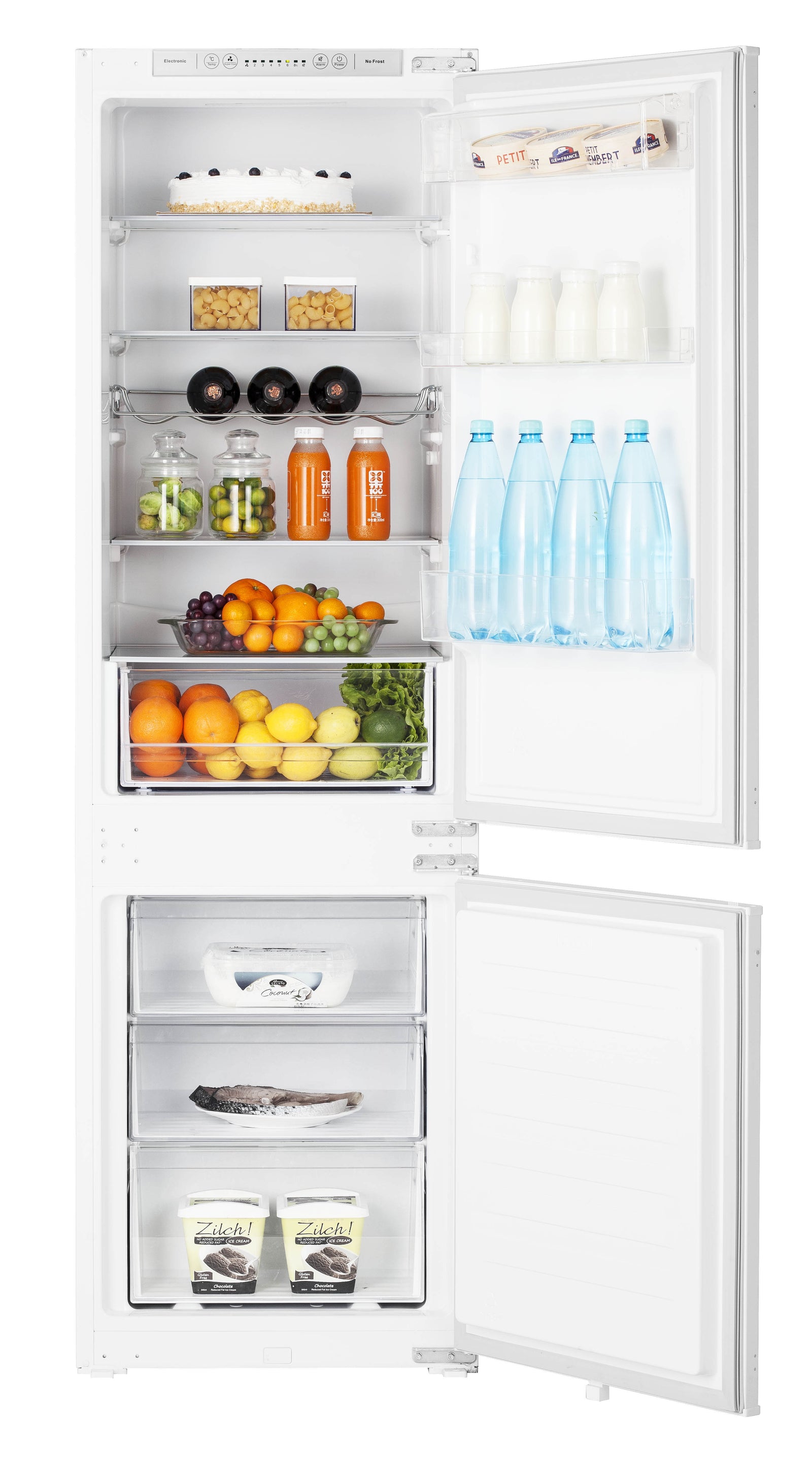 Hisense RIB312F4AWE 246L Built-In Refrigerator and Freezer, Class E, White