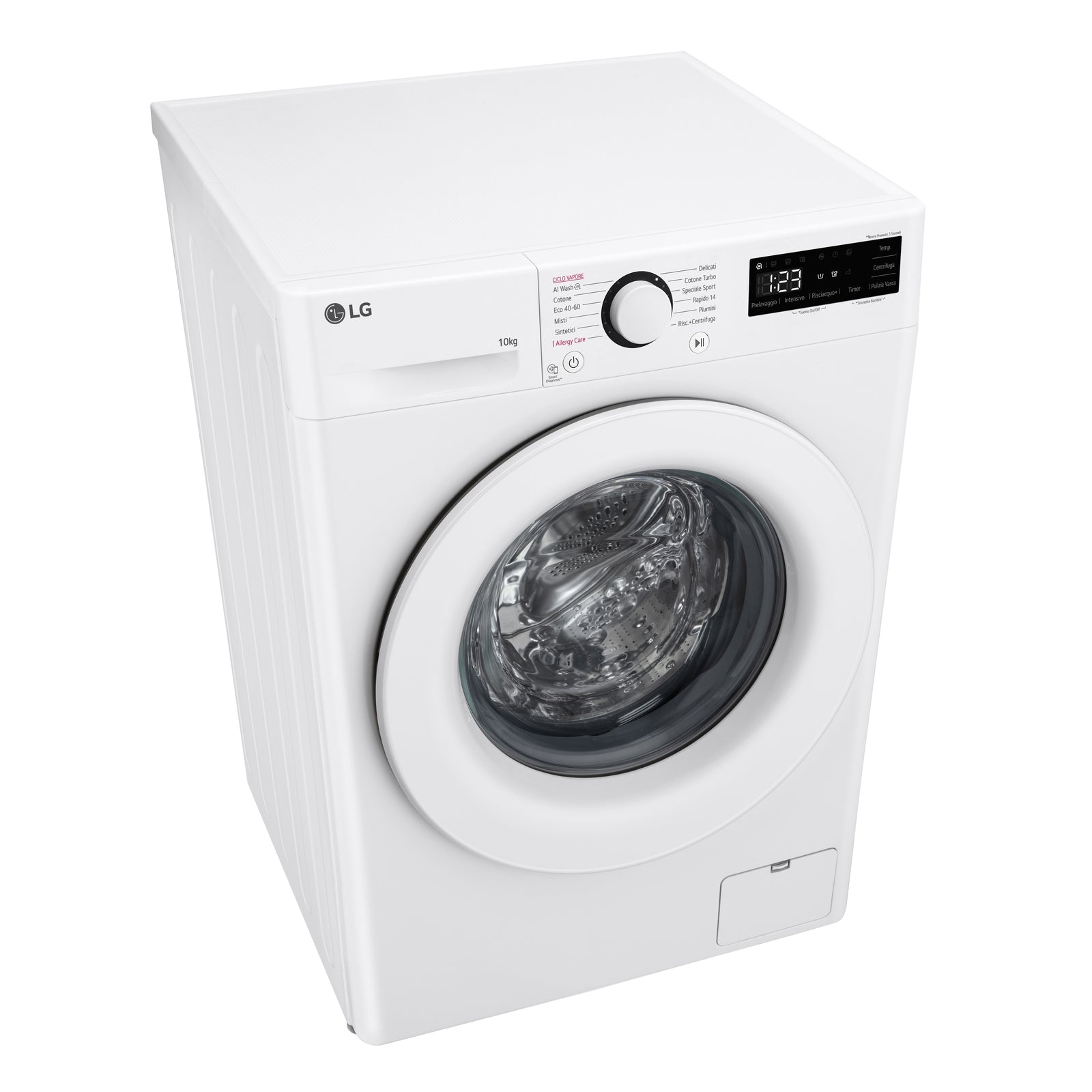 Lavatrice a Vapore Libera Installazione Caricamento Frontale LG F4R3010NSWW 10kg AI DD Classe A 1400 giri/min