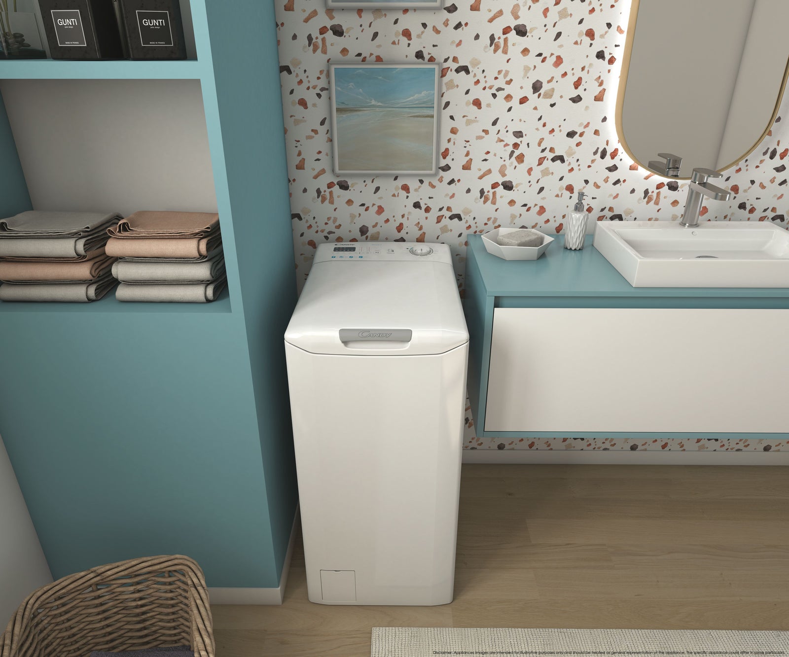 Lavatrice Libera Installazione Caricamento Dall'Alto Candy Smart CSTG 27T3/1-11 7 kg 1200 Giri/min Bianco