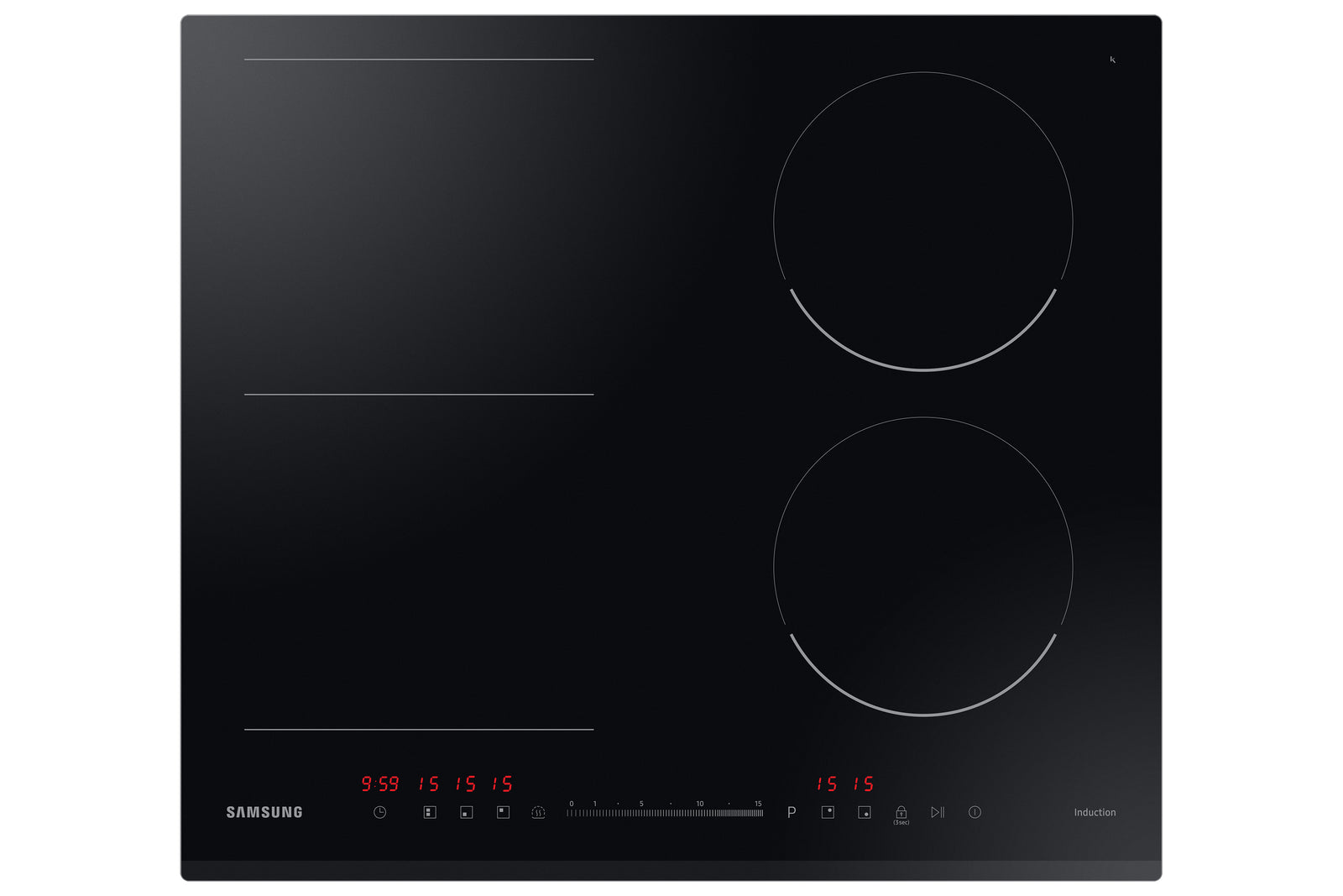 Piano Cottura a Induzione Da Incasso Samsung NZ64R3747BK 60 cm Nero Flex Zone
