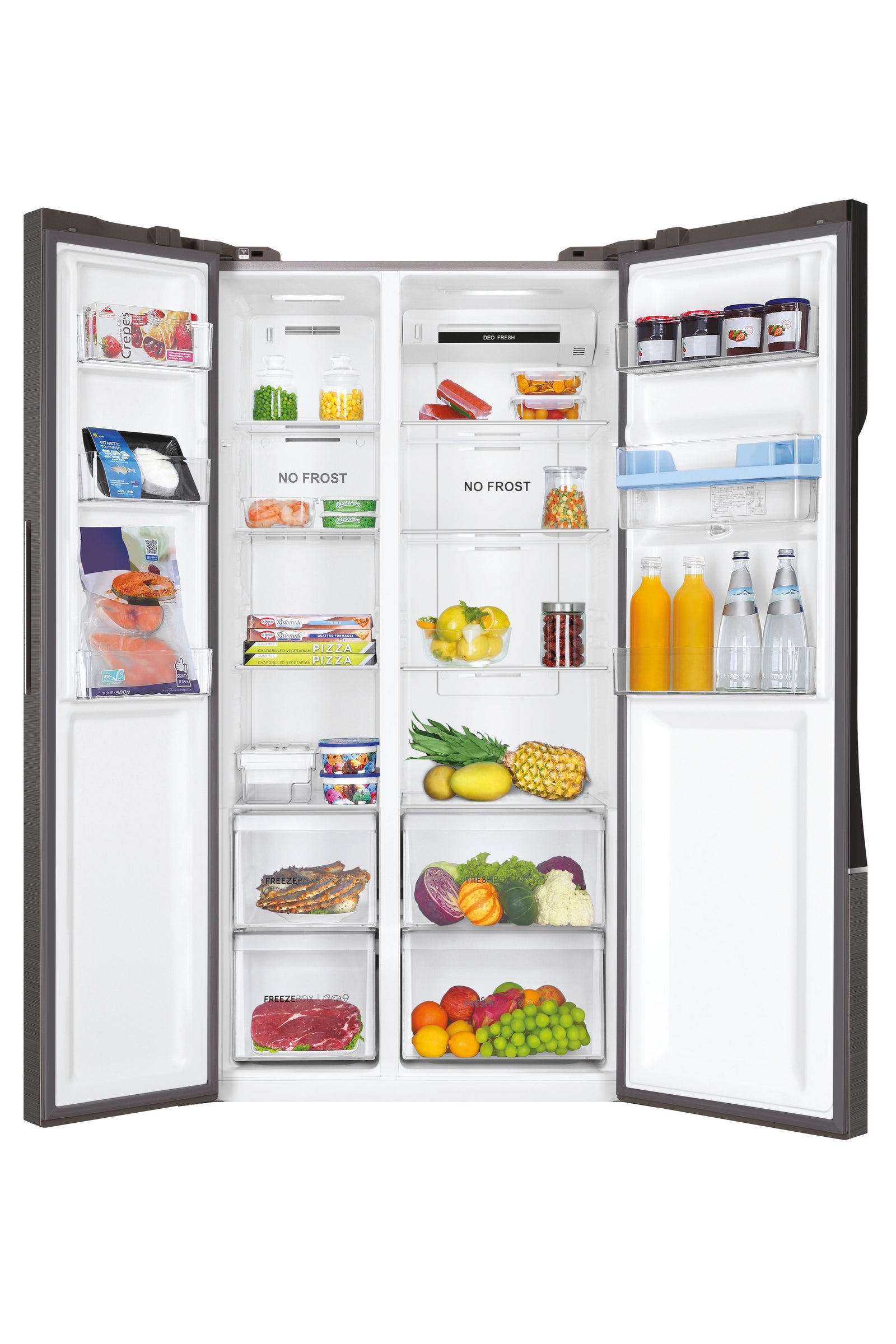 Frigorifero Side-By-Side Libera Installazione Haier SBS 90 Serie 3 HSR3918EWPG 521 L E Argento