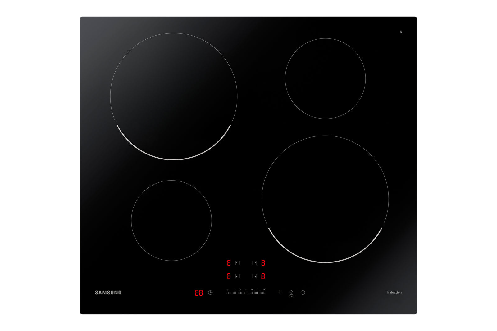 Piano Cottura a Induzione Da Incasso Samsung NZ64T3707AK 60cm Nero 4 Zone