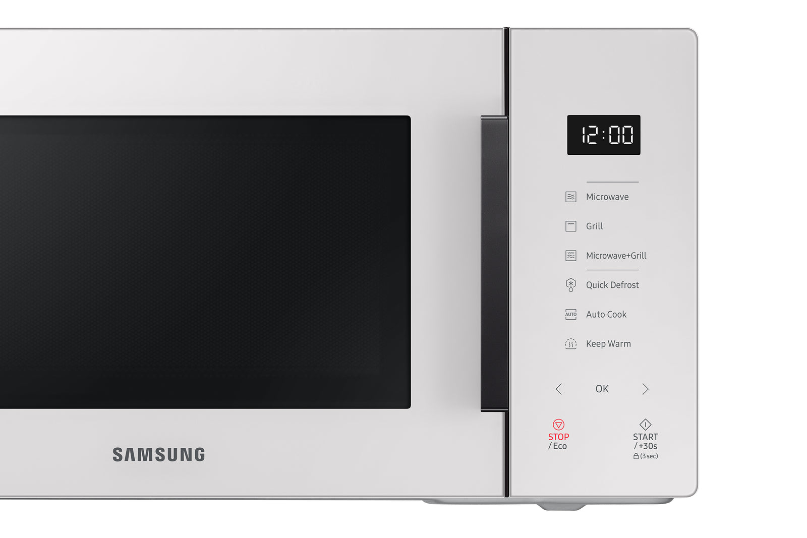 Microonde Con Grill Libera Installazione Samsung BESPOKE MG23T5018GE 23L 800W Colore Bianco