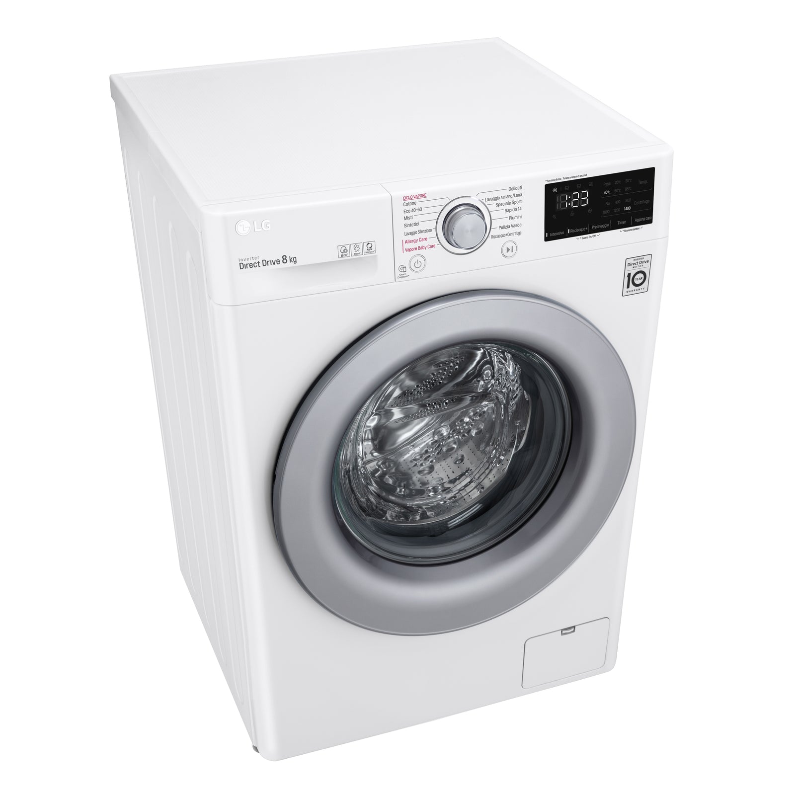 Lavatrice a Vapore Libera Installazione Caricamento Frontale LG Slim AI DDTM F2WV3S7S4E 7 kg Classe D