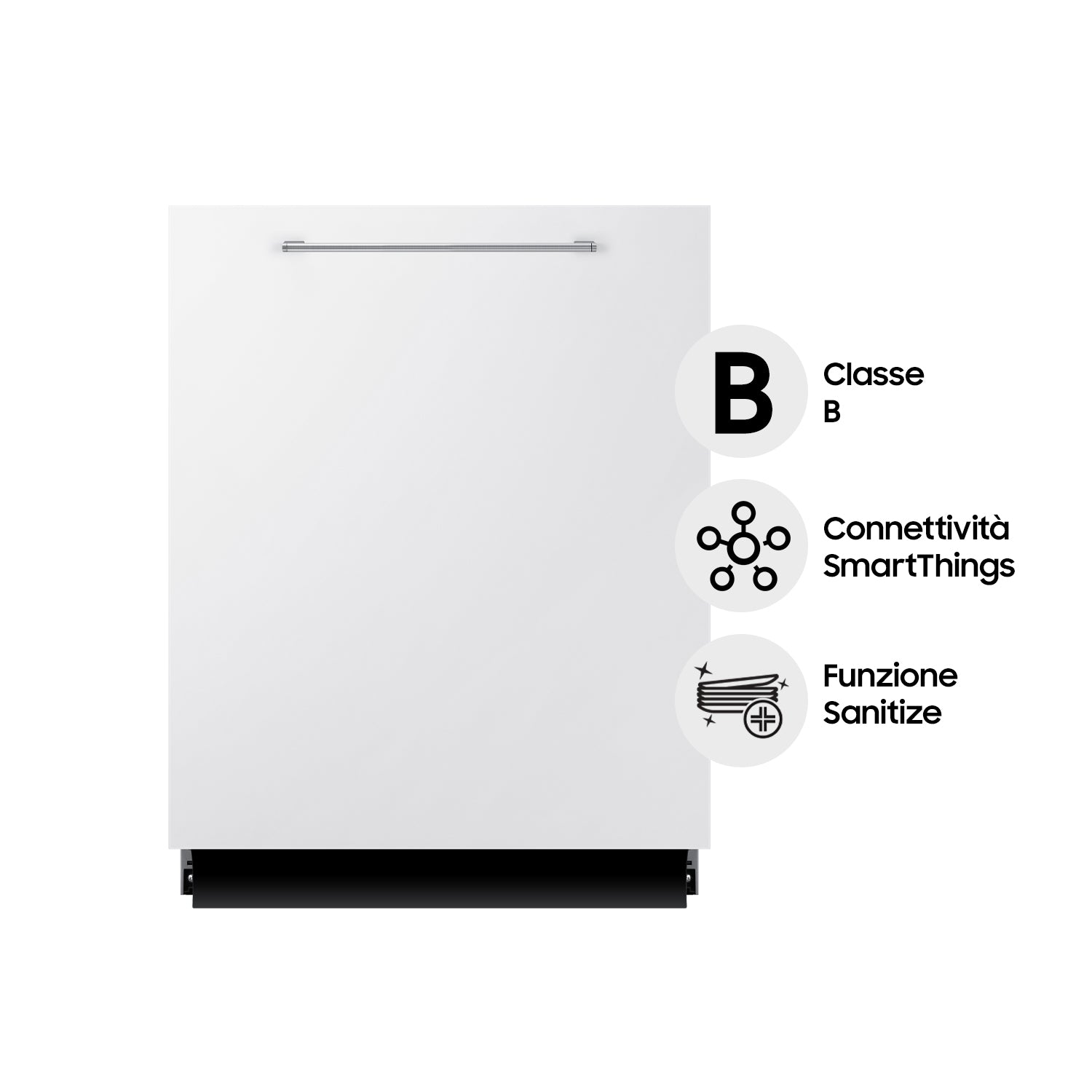Samsung DW60A8070BB 8500 Series 14 Place Settings Fully Integrated Dishwasher Class B