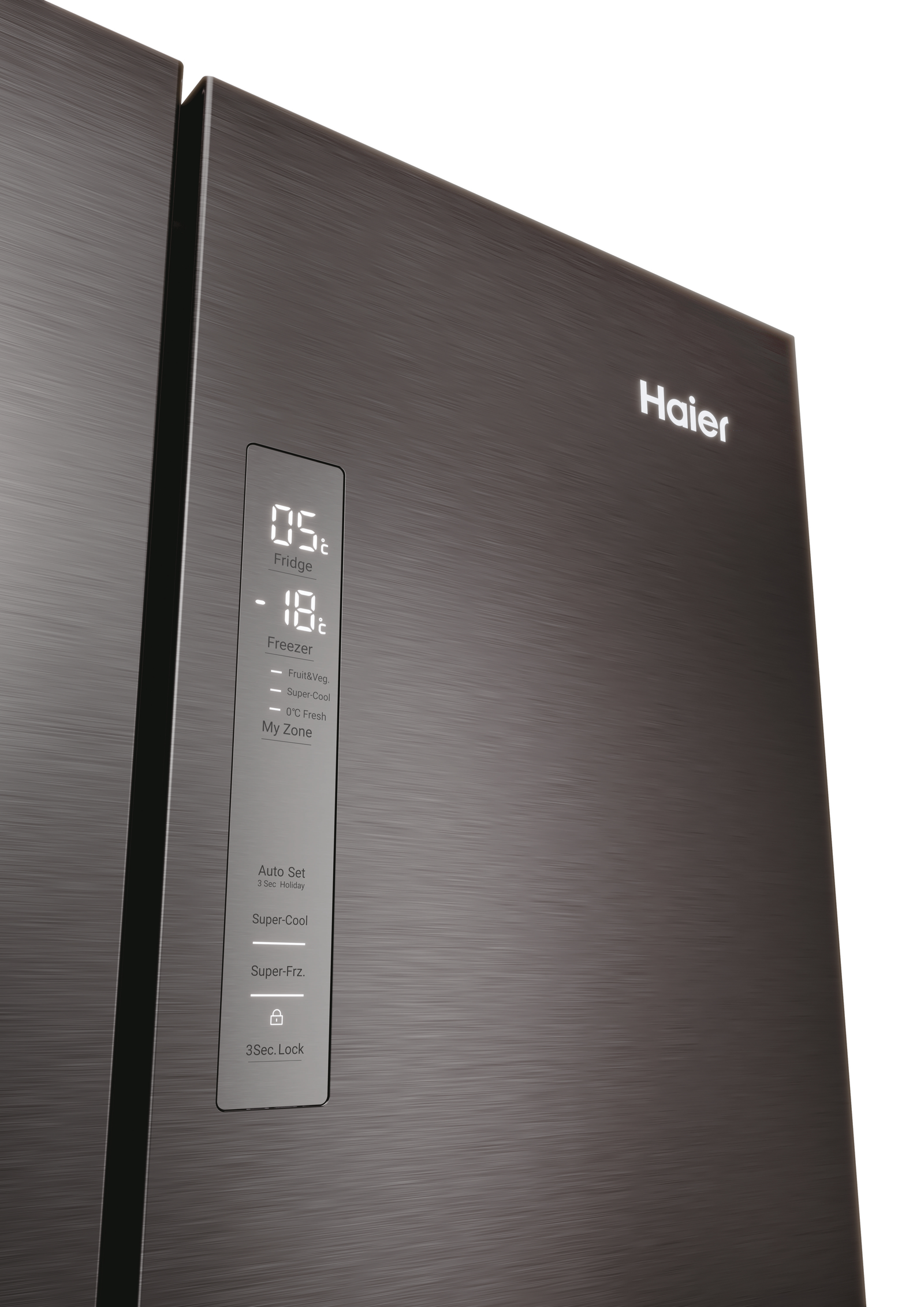 Frigorifero Side-by-Side Libera Installazione Haier HFR3718ENMD 402L Classe E Acciaio inox