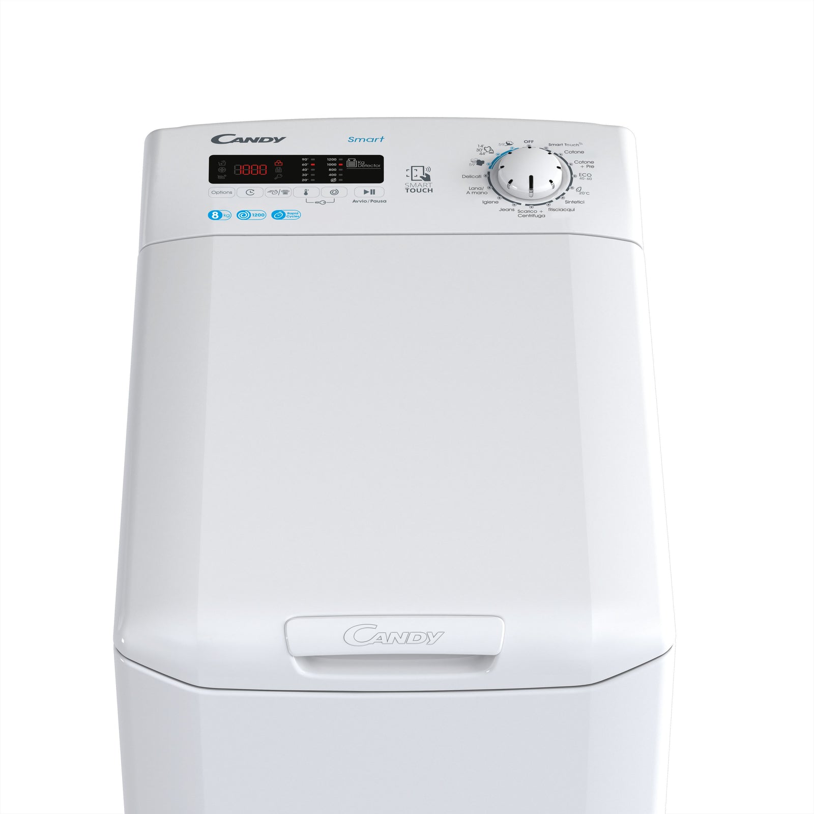 Lavatrice Libera Installazione Caricamento Dall'Alto Candy Smart CST 282D2/1-11 8 kg 1200 Giri/min Bianco