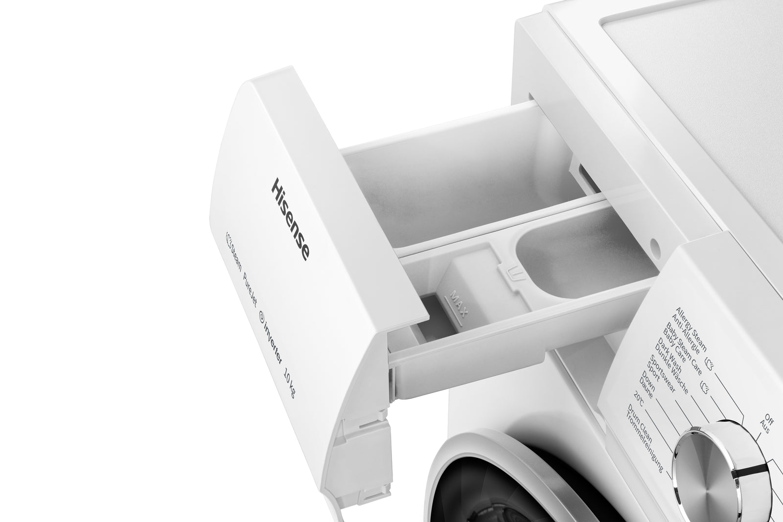 Hisense WFQA1014EVJM 10kg 1400rpm Front-Loading Freestanding Washing Machine White