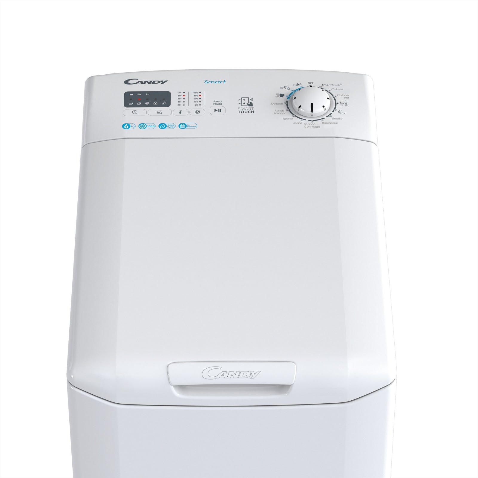 Lavatrice Libera Installazione Caricamento Dall'Alto Candy Smart CST 06LE/1-11 6 kg 1000 Giri/min Bianco