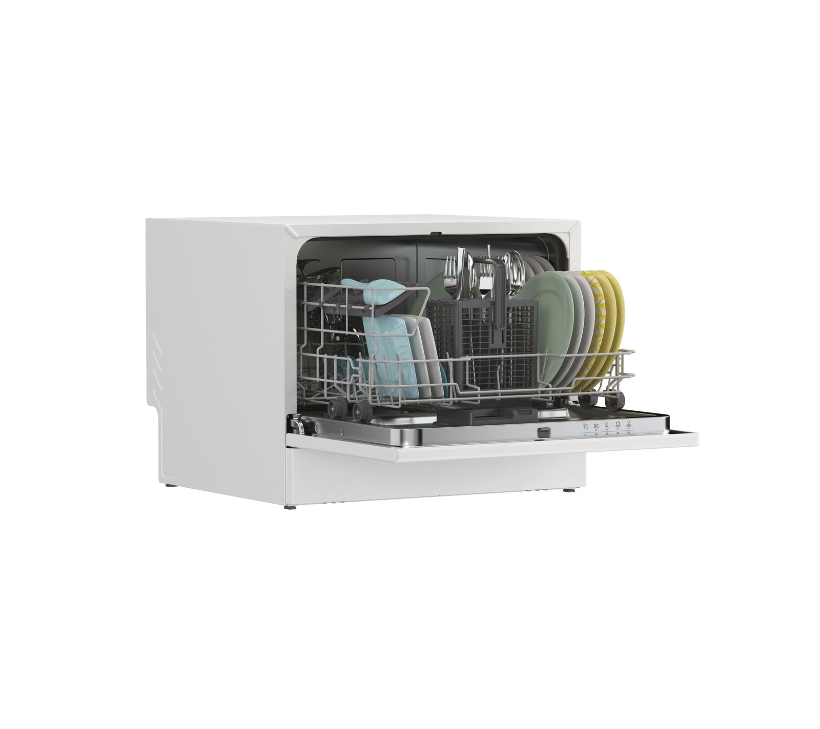 Lavastoviglie Libera installazione Candy RapidÓ CP 6E51LW 6 Coperti Classe E