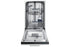Lavastoviglie Da Incasso Slim a Scomparsa Totale Samsung DW50R4060BB Classe E