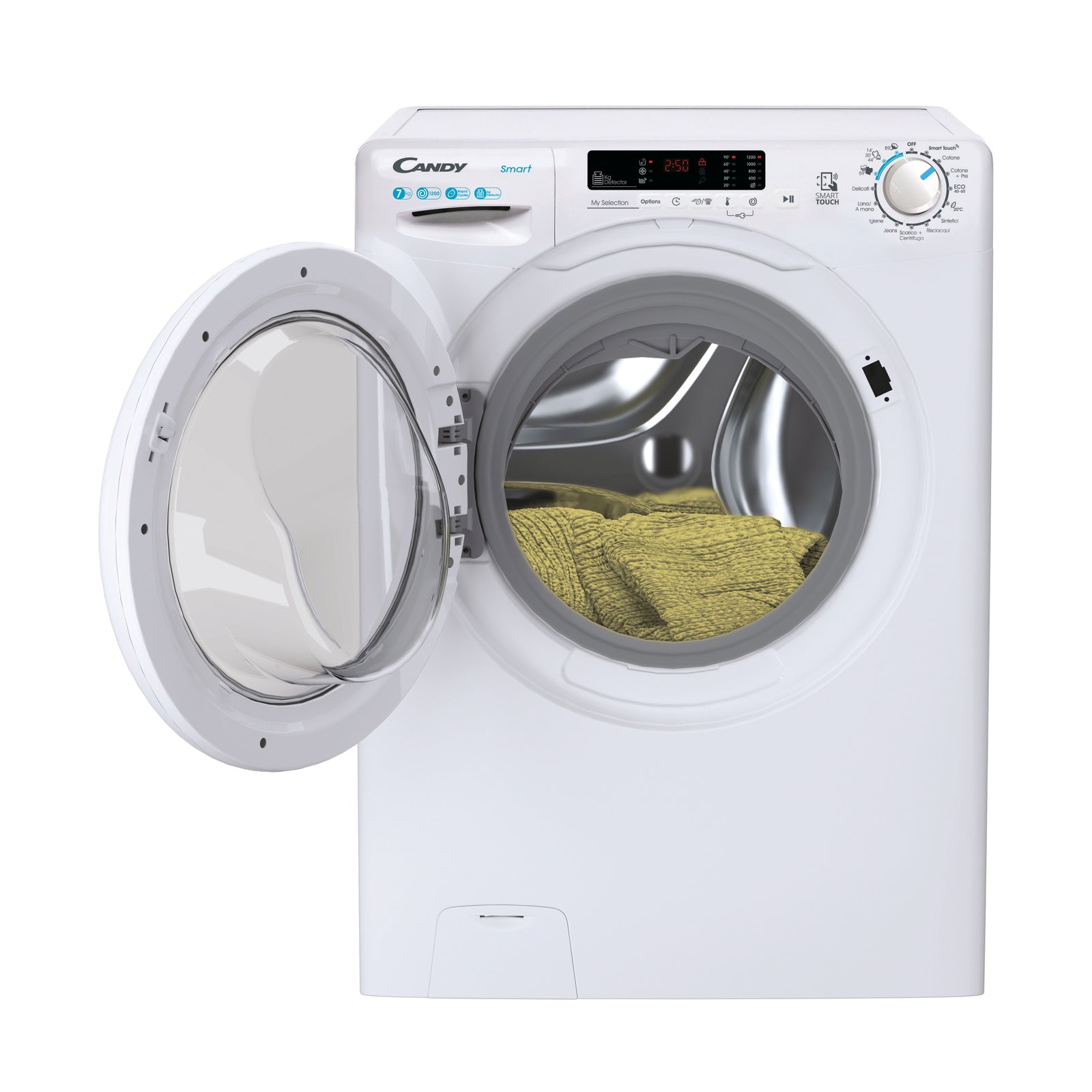 Lavatrice Libera Installazione Caricamento Frontale Candy Smart CS1272DW3/1-11 7 kg 1200 Giri/min Bianco Classe C