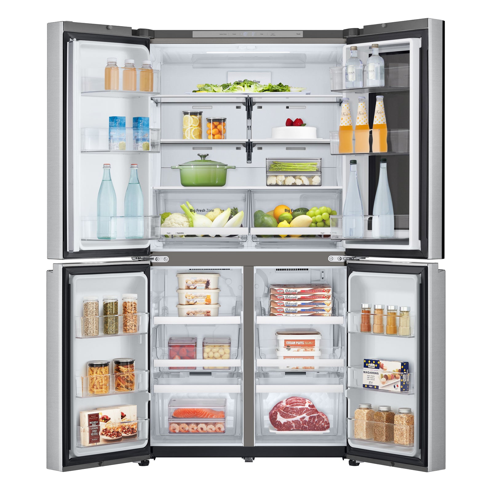 Frigorifero Multidoor Libera Installazione LG InstaView GMV960MBDE 666L Classe E Argento
