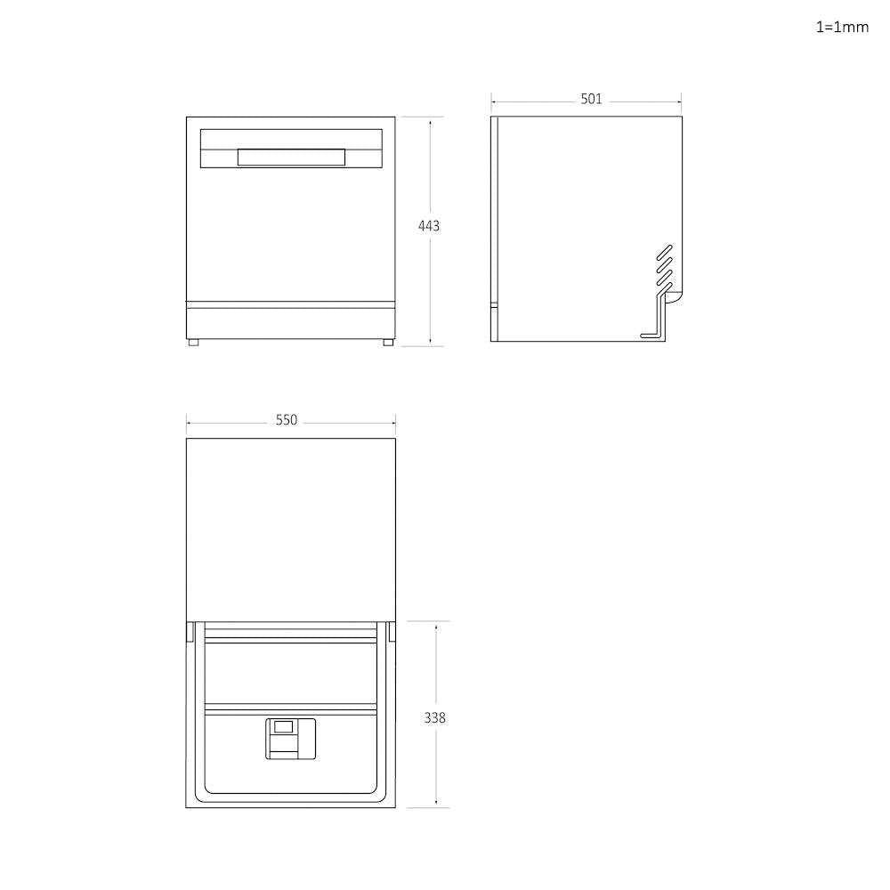 Lavastoviglie Libera installazione Candy RapidÓ CP 6E51LW 6 Coperti Classe E