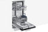 Lavastoviglie Da Incasso Slim a Scomparsa Totale Samsung DW50R4060BB Classe E