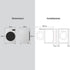 Lavatrice a Vapore Libera Installazione Caricamento Frontale LG F4NA1009NWK  9 kg, 1400 Giri, Classe A