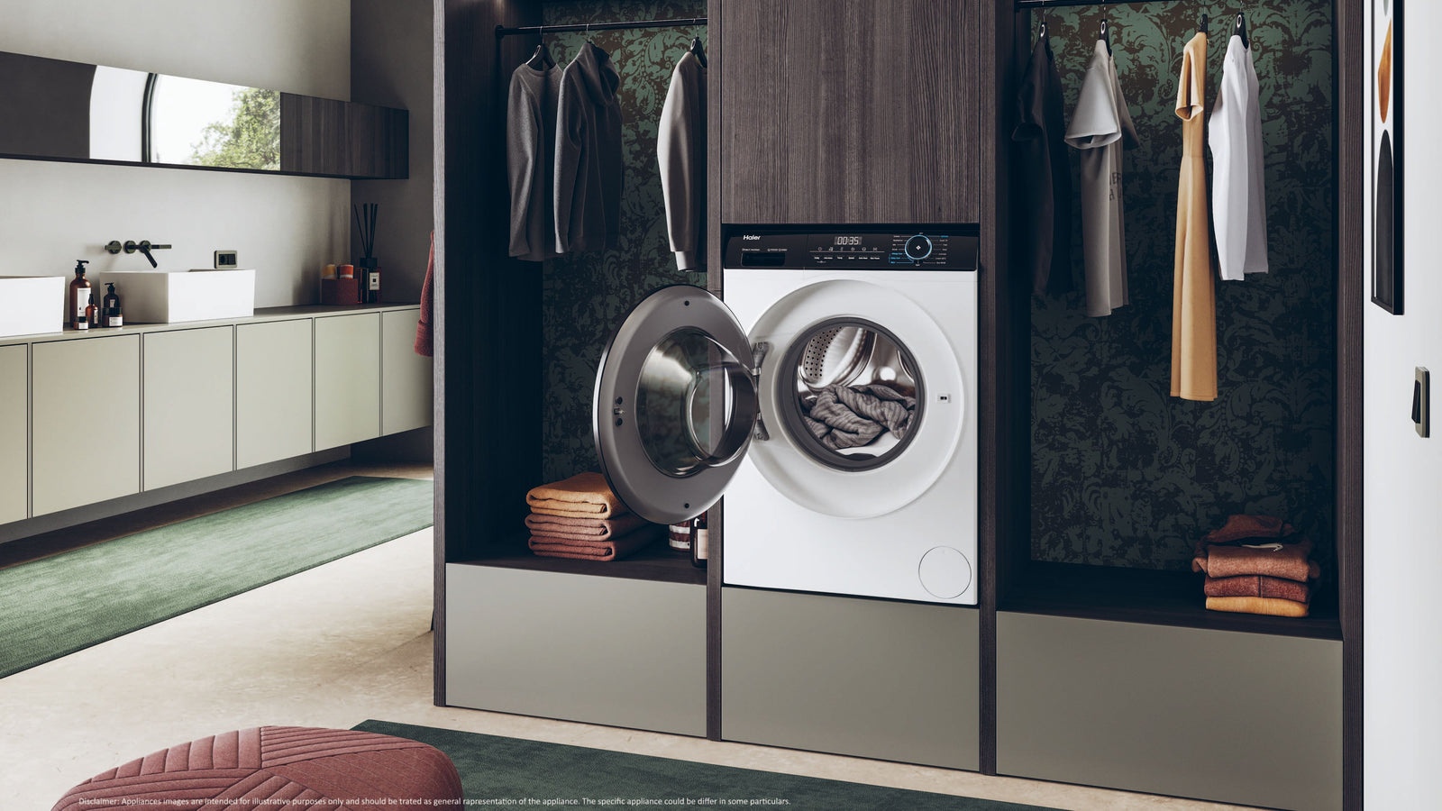 Lavatrice Libera Installazione Caricamento Frontale Haier I-Pro Series 3 HW80-B14939 8 kg 1400 Giri/min Bianco