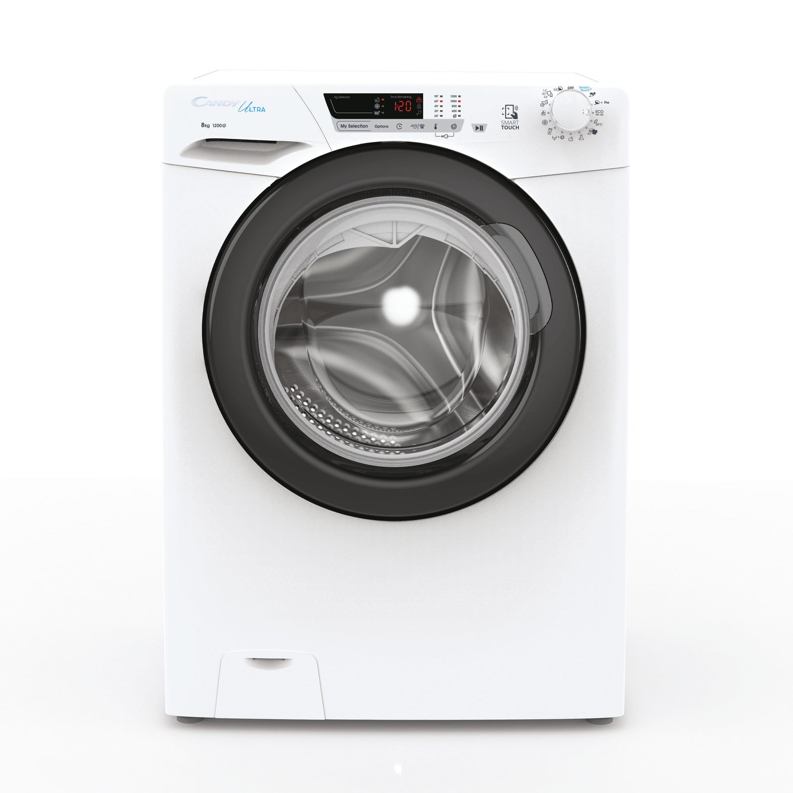 Lavatrice Libera Installazione Caricamento Frontale Candy Ultra HCU1282DWB4/1-S 8 kg 1200 Giri/min Bianco Classe B