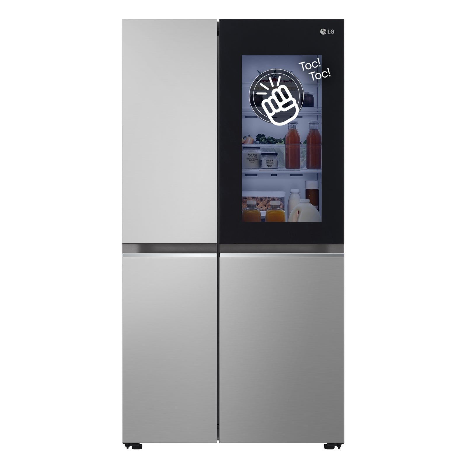 Frigorifero Side-by-Side Libera Installazione LG InstaView GSVV80PYLL 655L Classe E Argento