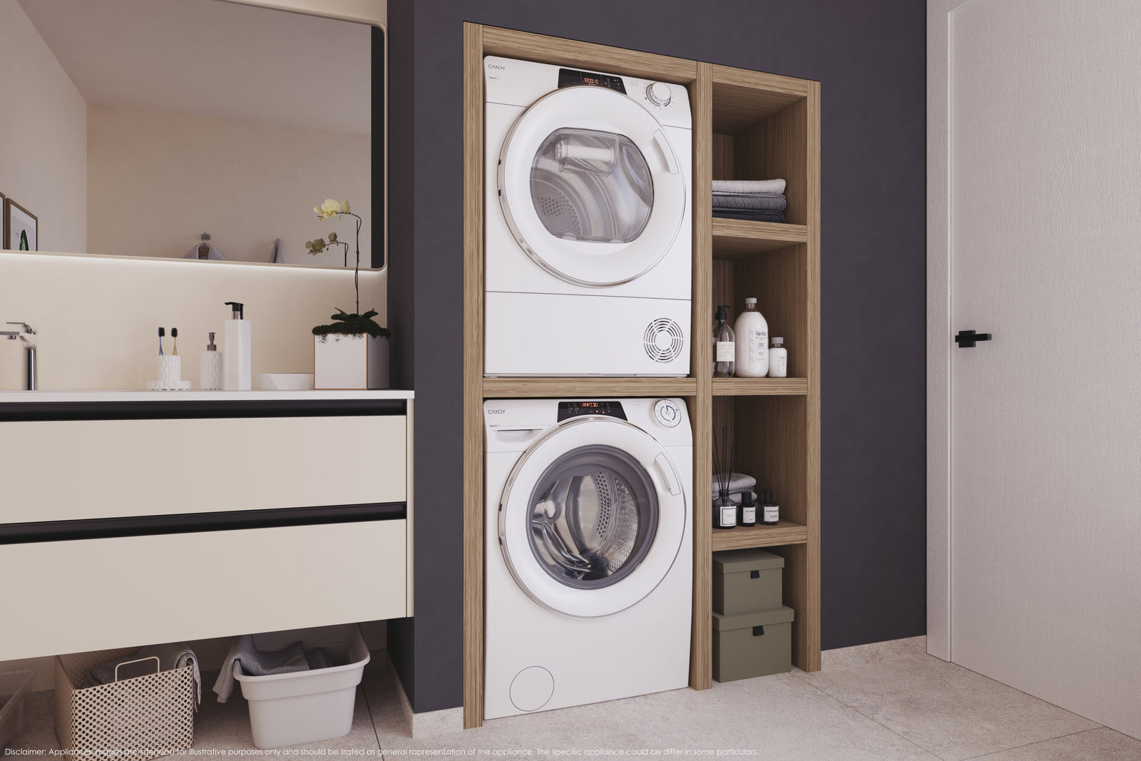 Asciugatrice Libera Installazione Caricamento Frontale Candy RapidÓ ROE H9A2TCEX-S 9 kg Bianco