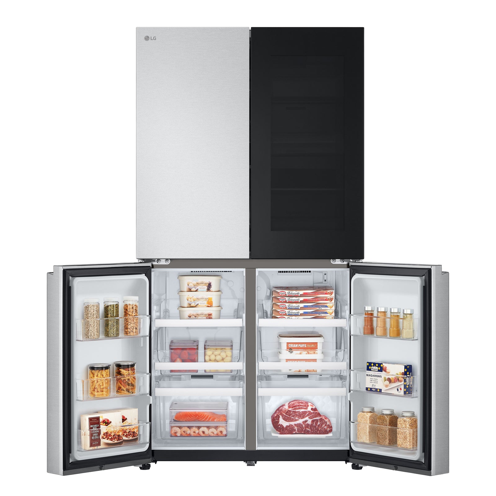 Frigorifero Multidoor Libera Installazione LG InstaView GMV960MBDE 666L Classe E Argento