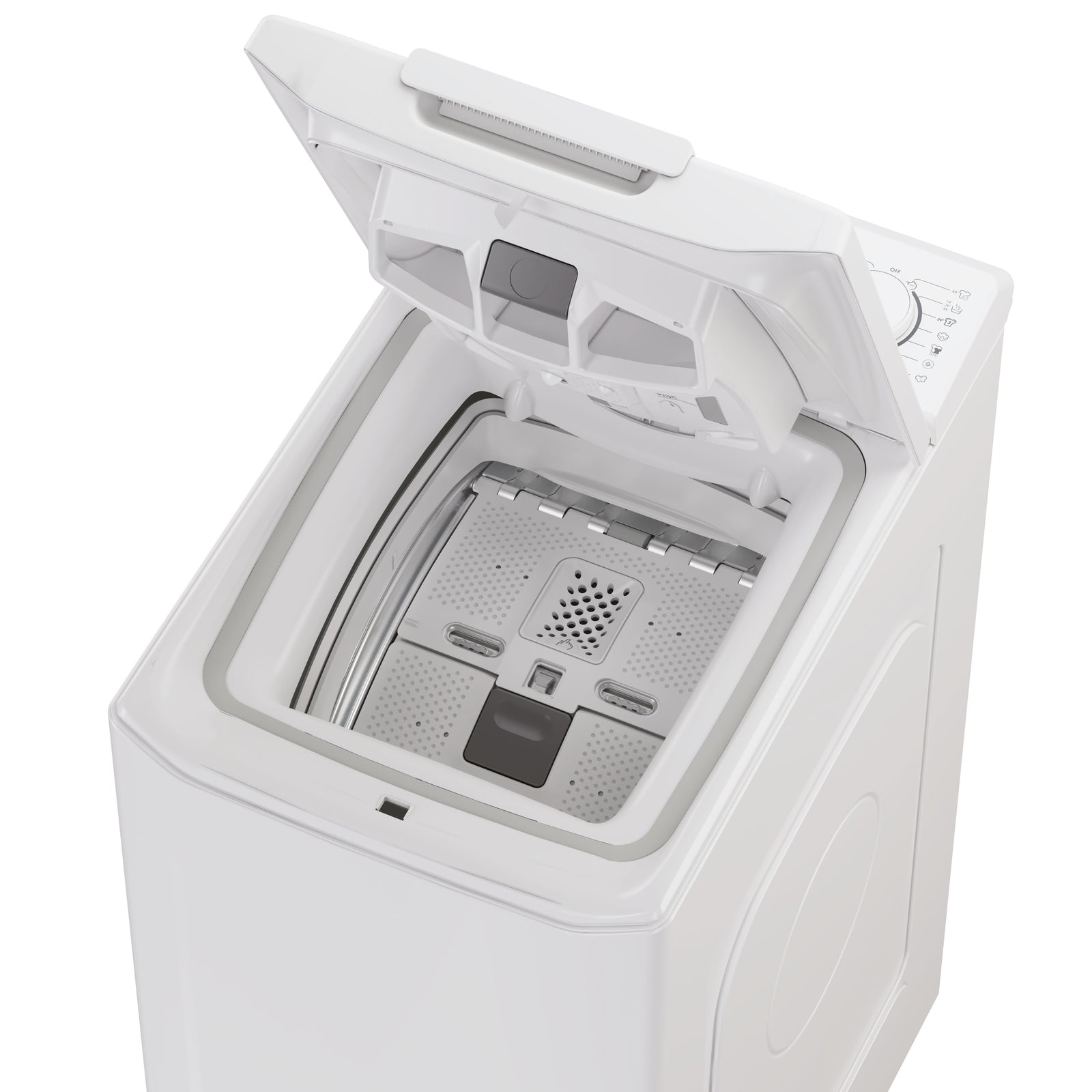 Lavatrice Libera Installazione Caricamento Dall'Alto Candy ProWash TCA063D3-S 6 kg 1000 Giri/min Bianco Classe C