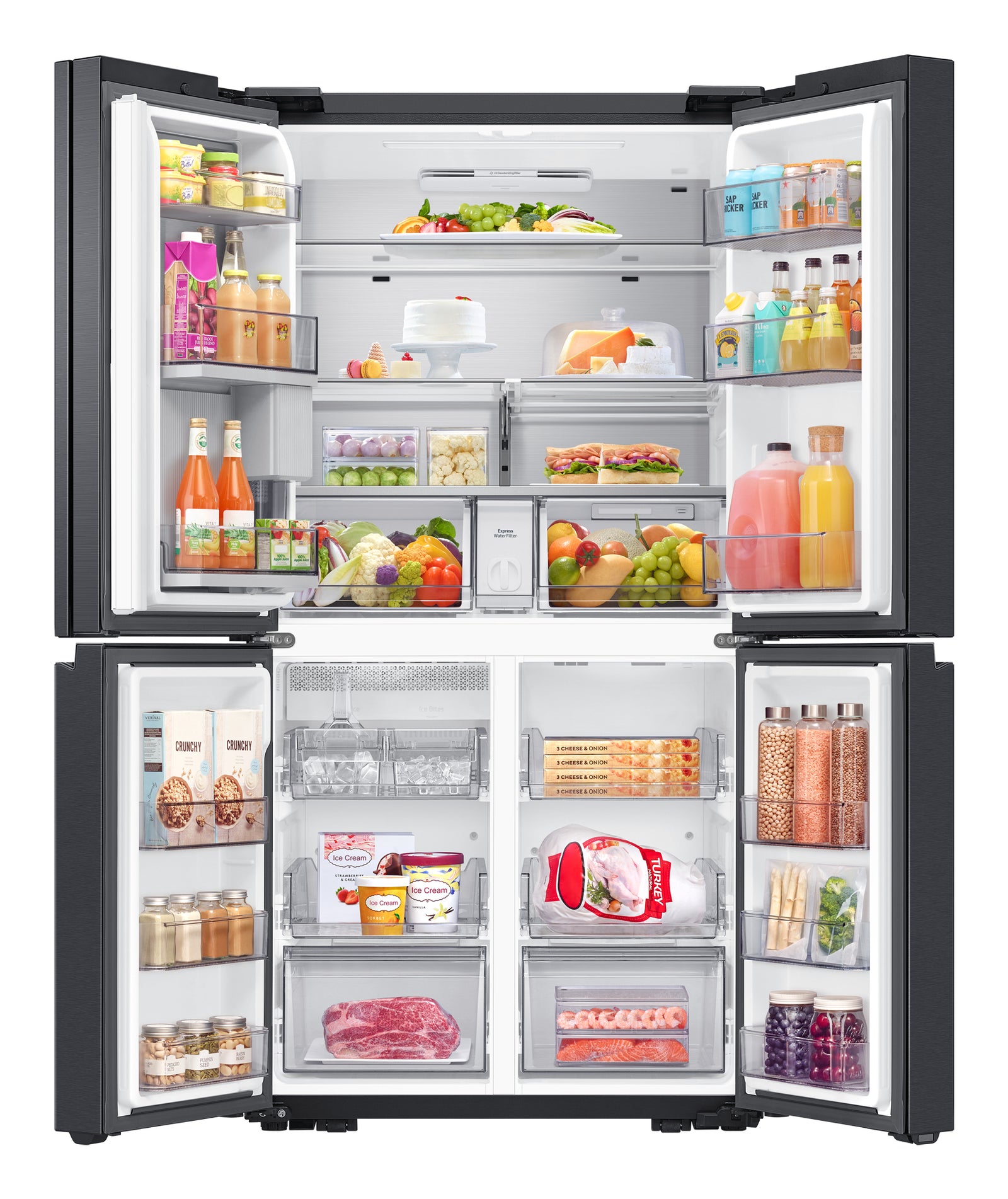 Frigorifero Side-by-Side Libera Installazione Samsung RF65DG960EB1EF 646L Classe E Colore Nero