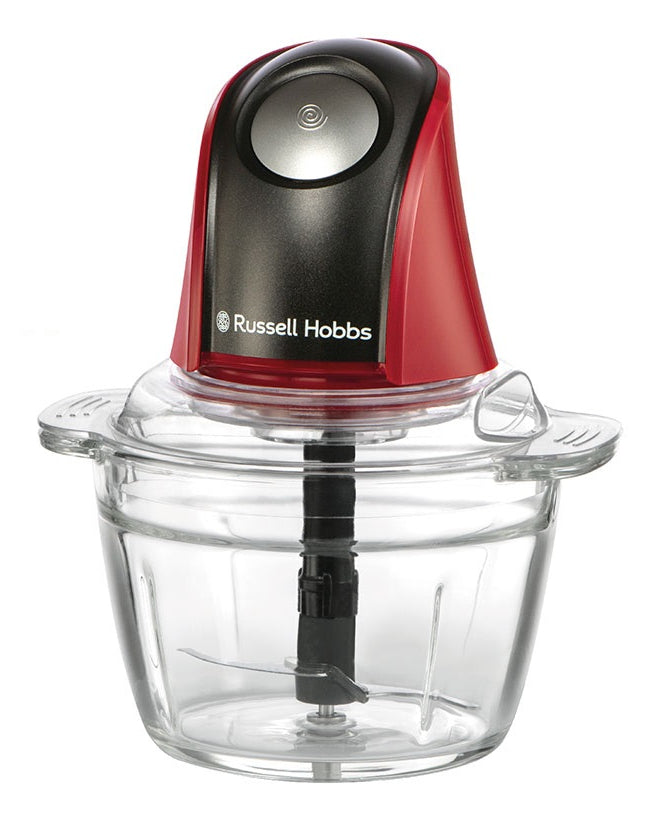 Tritatutto Elettrico Russell Hobbs 27130-56 0,5L 200 W Nero, Rosso, Trasparente