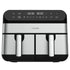 Friggitrice ad Aria Calda Cecotec Advance 9000 Doppia 9L Indipendente 2800 W Nero, Acciaio inox