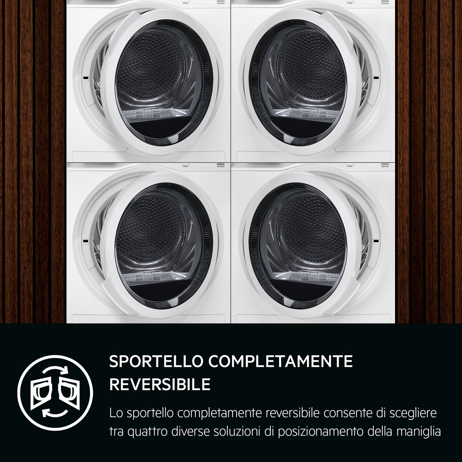 Asciugatrice Libera Installazione Caricamento Frontale AEG Series 7000 SensiDry TR7HG8C 8 Kg Bianco Classe C