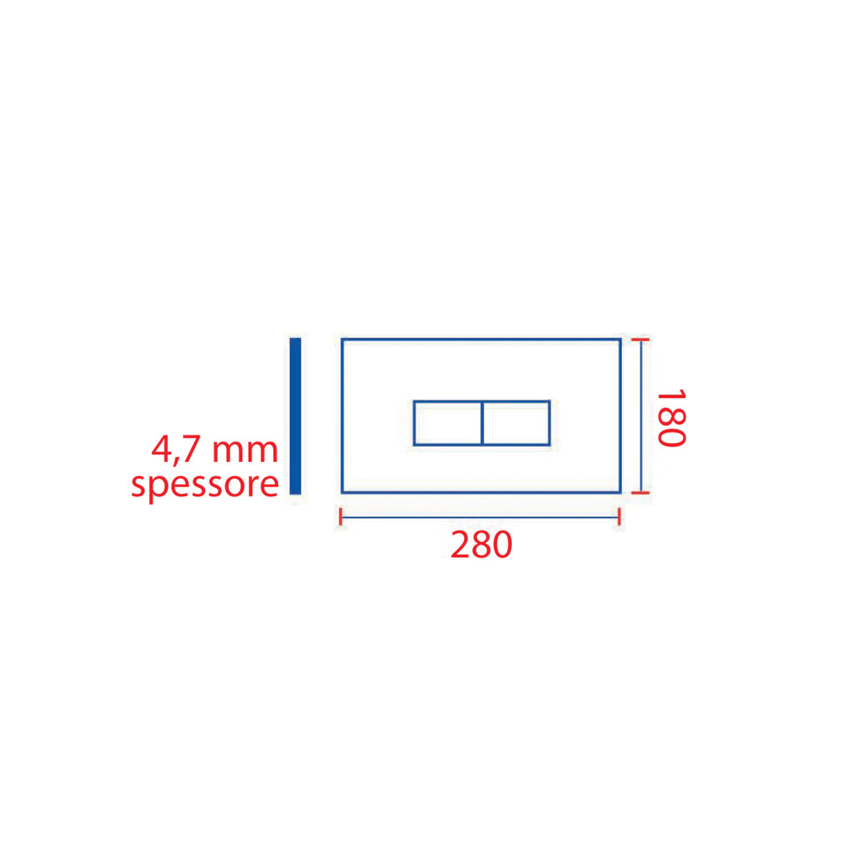 Pucciplast Rinnova Kit Di Trasformazione Per Placche Serie Eco CROMATA LUCIDA 10 mm Cod. 80179582