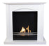 Cheminée à bioéthanol murale TECNOAIR SYSTEM Ruby, modèle VERONA 3,0 kW - Blanche