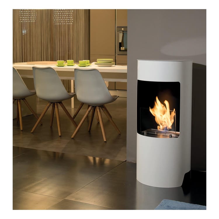 TECNOAIR SYSTEM Camino a Bioetanolo Ruby da Pavimento Modello CORTINA Da 2,5 kW - Vari Colori