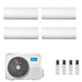 Condizionatore Climatizzatore Midea Quadri Split Inverter R-32 Xtreme Pro Green 9000+12000+12000+18000 BTU Con M4O-36FN8-Q Wi-Fi Incluso