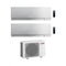 Condizionatore Climatizzatore Mitsubishi Electric Dual Split Inverter Kirigamine Zen Silver R-32 7000+18000 Colore Argento con MXZ-2F53VF4 7+18 Wi-Fi Integrato